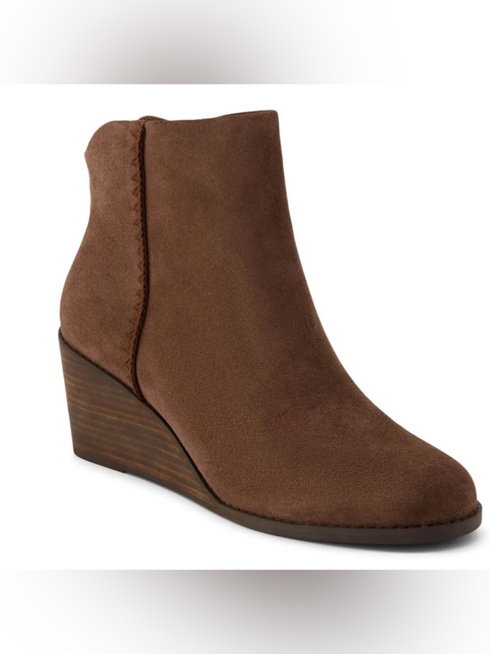 NWOB TOMS Joanna Wedge Bootie